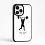 כיסוי בעיצוב אישי עם השם שלך לדגם - Apple iPhone 15 Pro Max בעיצוב הרמת משקולות