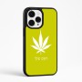 כיסוי בעיצוב אישי עם השם שלך לדגם - Apple iPhone 15 Pro Max בעיצוב עלה מריחואנה - גראס