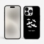 כיסוי בעיצוב אישי עם השם שלך לדגם - Apple iPhone 15 Pro Max בעיצוב עטלפים