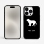 כיסוי בעיצוב אישי עם השם שלך לדגם - Apple iPhone 15 Pro Max בעיצוב כלב