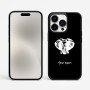 כיסוי בעיצוב אישי עם השם שלך לדגם - Apple iPhone 15 Pro Max בעיצוב ראש פיל