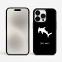 כיסוי בעיצוב אישי עם השם שלך לדגם - Apple iPhone 15 Pro Max בעיצוב כריש ראש פטיש