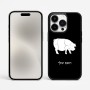 כיסוי בעיצוב אישי עם השם שלך לדגם - Apple iPhone 15 Pro Max בעיצוב חזיר