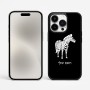 כיסוי בעיצוב אישי עם השם שלך לדגם - Apple iPhone 15 Pro Max בעיצוב זברה