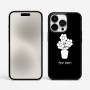 כיסוי בעיצוב אישי עם השם שלך לדגם - Apple iPhone 15 Pro Max בעיצוב פרח