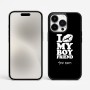 כיסוי בעיצוב אישי עם השם שלך לדגם - Apple iPhone 15 Pro Max בעיצוב נשקי את חבר שלי