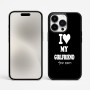 כיסוי בעיצוב אישי עם השם שלך לדגם - Apple iPhone 15 Pro Max בעיצוב אוהב את החברה שלי