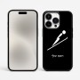 כיסוי בעיצוב אישי עם השם שלך לדגם - Apple iPhone 15 Pro Max בעיצוב קפיצת סקי אולימפית