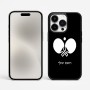 כיסוי בעיצוב אישי עם השם שלך לדגם - Apple iPhone 15 Pro Max בעיצוב פינג פונג