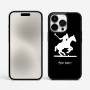 כיסוי בעיצוב אישי עם השם שלך לדגם - Apple iPhone 15 Pro Max בעיצוב שחקן פולו - סוס
