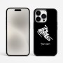 כיסוי בעיצוב אישי עם השם שלך לדגם - Apple iPhone 15 Pro Max בעיצוב אופנוע שלג