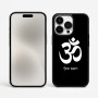 כיסוי בעיצוב אישי עם השם שלך לדגם - Apple iPhone 15 Pro Max בעיצוב סמל אום