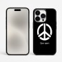 כיסוי בעיצוב אישי עם השם שלך לדגם - Apple iPhone 15 Pro Max בעיצוב סמל השלום