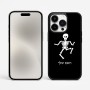 כיסוי בעיצוב אישי עם השם שלך לדגם - Apple iPhone 15 Pro Max בעיצוב סקלטון