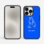 כיסוי בעיצוב אישי עם השם שלך לדגם - Apple iPhone 15 Pro Max בעיצוב חתול