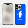 כיסוי בעיצוב אישי עם השם שלך לדגם - Apple iPhone 15 Pro Max בעיצוב פינגווין