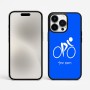 כיסוי בעיצוב אישי עם השם שלך לדגם - Apple iPhone 15 Pro Max בעיצוב אופניים אולימפיים