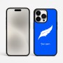 כיסוי בעיצוב אישי עם השם שלך לדגם - Apple iPhone 15 Pro Max בעיצוב נוצת נוצה