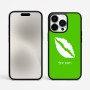 כיסוי בעיצוב אישי עם השם שלך לדגם - Apple iPhone 15 Pro Max בעיצוב שפתיים - נשיקה