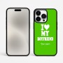 כיסוי בעיצוב אישי עם השם שלך לדגם - Apple iPhone 15 Pro Max בעיצוב אוהבת את החבר שלי