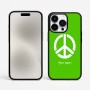 כיסוי בעיצוב אישי עם השם שלך לדגם - Apple iPhone 15 Pro Max בעיצוב סמל השלום