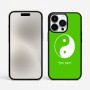 כיסוי בעיצוב אישי עם השם שלך לדגם - Apple iPhone 15 Pro Max בעיצוב סמל יינג יאנג