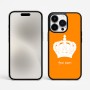 כיסוי בעיצוב אישי עם השם שלך לדגם - Apple iPhone 15 Pro Max בעיצוב כתר מלכותי