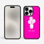 כיסוי בעיצוב אישי עם השם שלך לדגם - Apple iPhone 15 Pro Max בעיצוב פרח