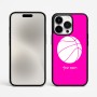 כיסוי בעיצוב אישי עם השם שלך לדגם - Apple iPhone 15 Pro Max בעיצוב כדורסל