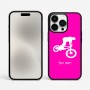כיסוי בעיצוב אישי עם השם שלך לדגם - Apple iPhone 15 Pro Max בעיצוב רוכב אופניים
