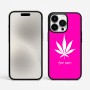 כיסוי בעיצוב אישי עם השם שלך לדגם - Apple iPhone 15 Pro Max בעיצוב עלה מריחואנה - גראס