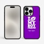 כיסוי בעיצוב אישי עם השם שלך לדגם - Apple iPhone 15 Pro Max בעיצוב נשקי את חבר שלי