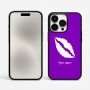 כיסוי בעיצוב אישי עם השם שלך לדגם - Apple iPhone 15 Pro Max בעיצוב שפתיים - נשיקה