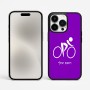כיסוי בעיצוב אישי עם השם שלך לדגם - Apple iPhone 15 Pro Max בעיצוב אופניים אולימפיים