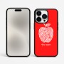 כיסוי בעיצוב אישי עם השם שלך לדגם - Apple iPhone 15 Pro Max בעיצוב הדפס תפוח