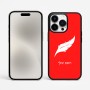 כיסוי בעיצוב אישי עם השם שלך לדגם - Apple iPhone 15 Pro Max בעיצוב נוצת נוצה