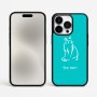 כיסוי בעיצוב אישי עם השם שלך לדגם - Apple iPhone 15 Pro Max בעיצוב חתול