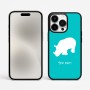כיסוי בעיצוב אישי עם השם שלך לדגם - Apple iPhone 15 Pro Max בעיצוב קרנף