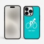 כיסוי בעיצוב אישי עם השם שלך לדגם - Apple iPhone 15 Pro Max בעיצוב אופניים אולימפיים