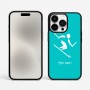 כיסוי בעיצוב אישי עם השם שלך לדגם - Apple iPhone 15 Pro Max בעיצוב סקי אולימפי