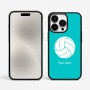 כיסוי בעיצוב אישי עם השם שלך לדגם - Apple iPhone 15 Pro Max בעיצוב כדור כדורעף