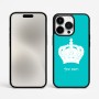 כיסוי בעיצוב אישי עם השם שלך לדגם - Apple iPhone 15 Pro Max בעיצוב כתר מלכותי