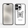 כיסוי בעיצוב אישי עם השם שלך לדגם - Apple iPhone 15 Pro Max בעיצוב פרפר