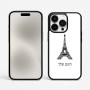 כיסוי בעיצוב אישי עם השם שלך לדגם - Apple iPhone 15 Pro Max בעיצוב מגדל אייפל
