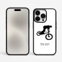 כיסוי בעיצוב אישי עם השם שלך לדגם - Apple iPhone 15 Pro Max בעיצוב רוכב אופניים