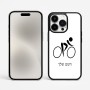כיסוי בעיצוב אישי עם השם שלך לדגם - Apple iPhone 15 Pro Max בעיצוב אופניים אולימפיים