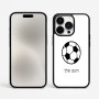 כיסוי בעיצוב אישי עם השם שלך לדגם - Apple iPhone 15 Pro Max בעיצוב כדורגל כדור כדורגל