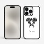 כיסוי בעיצוב אישי עם השם שלך לדגם - Apple iPhone 15 Pro Max בעיצוב פרחי קרן