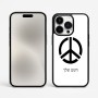 כיסוי בעיצוב אישי עם השם שלך לדגם - Apple iPhone 15 Pro Max בעיצוב סמל השלום