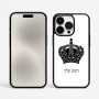 כיסוי בעיצוב אישי עם השם שלך לדגם - Apple iPhone 15 Pro Max בעיצוב כתר מלכותי